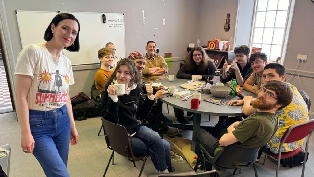 Members of the British Horror Studio creative company together
